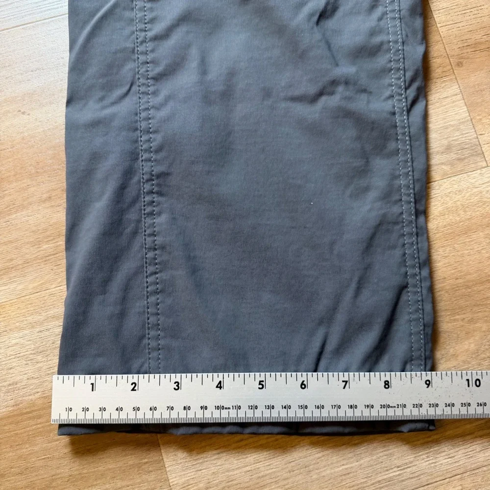 Eddie Bauer First Ascent Pants Mens 40x32 Gray Fleece Lined Cargo Hiking Outdoor
